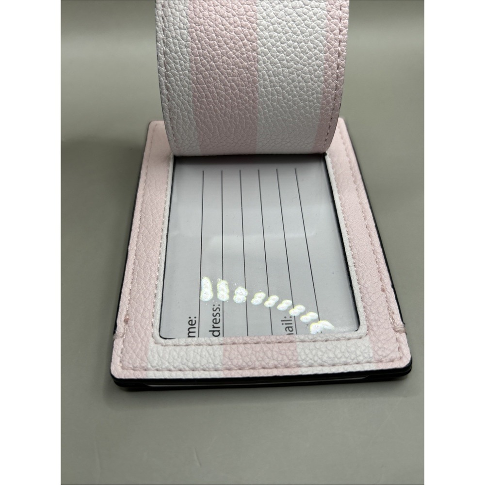 Victoria's Secret Mrs Luggage Tag Iconic Stripes Travel Bag Tag NEW - Picture 4 of 6